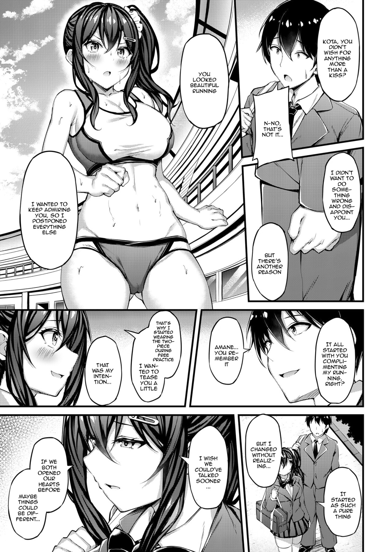 Hentai Manga Comic-The Reason My Girlfriend Wears a Two-Piece Track Uniform -The Youth-colored Uniform That I Offer To an Old Man--Read-12